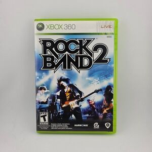 Rock Band 2 Xbox 360 Game Music Video Harmonix EA Games Tested & Working